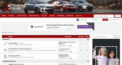 Desktop Screenshot of mitsubishi-forums.com